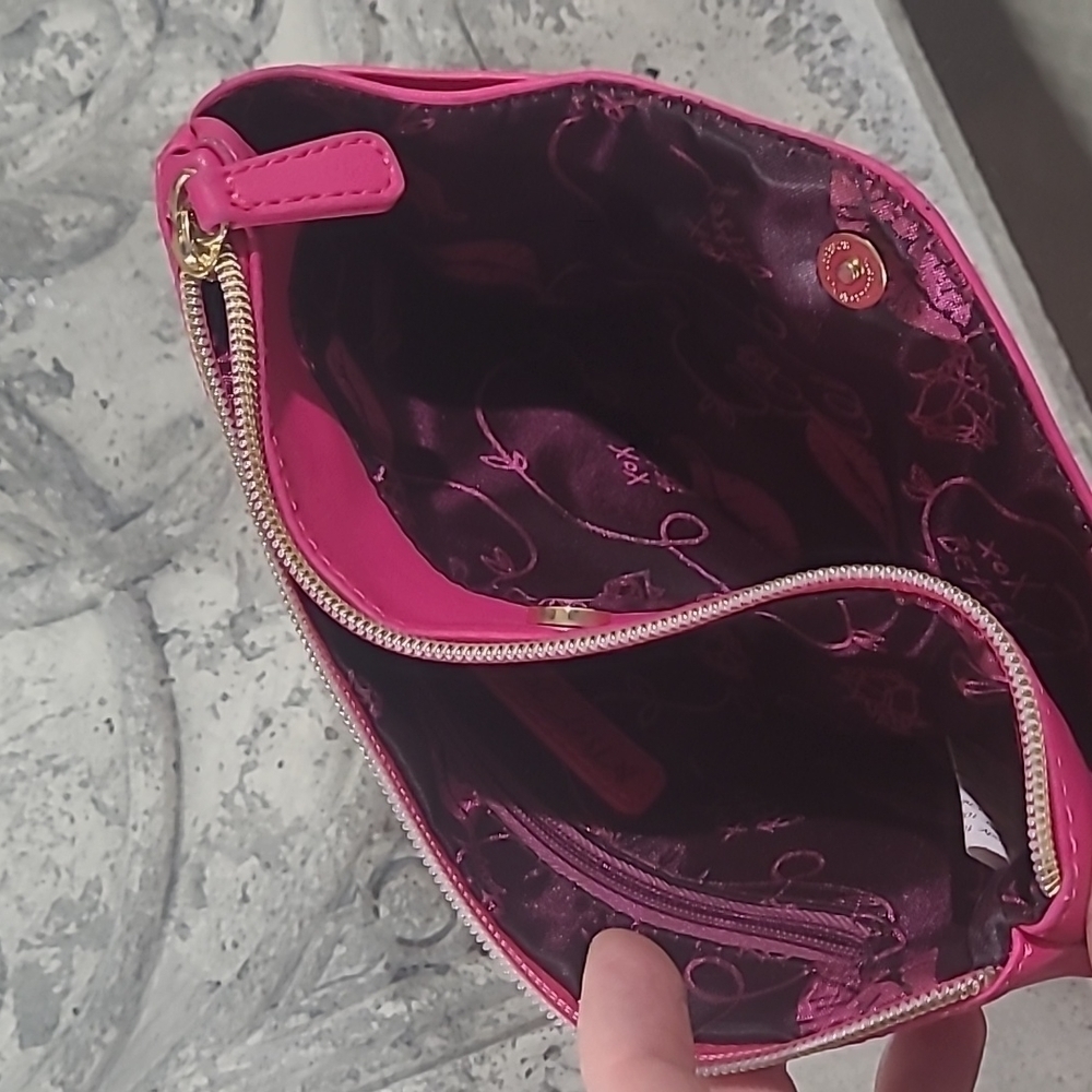 BETSEY JOHNSON PINK STUDDED CLUTCH - Picture 6 of 10